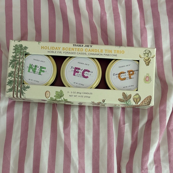 Trader Joe'S Other - Trader Joe's Holiday Scented Candle Tin Trio